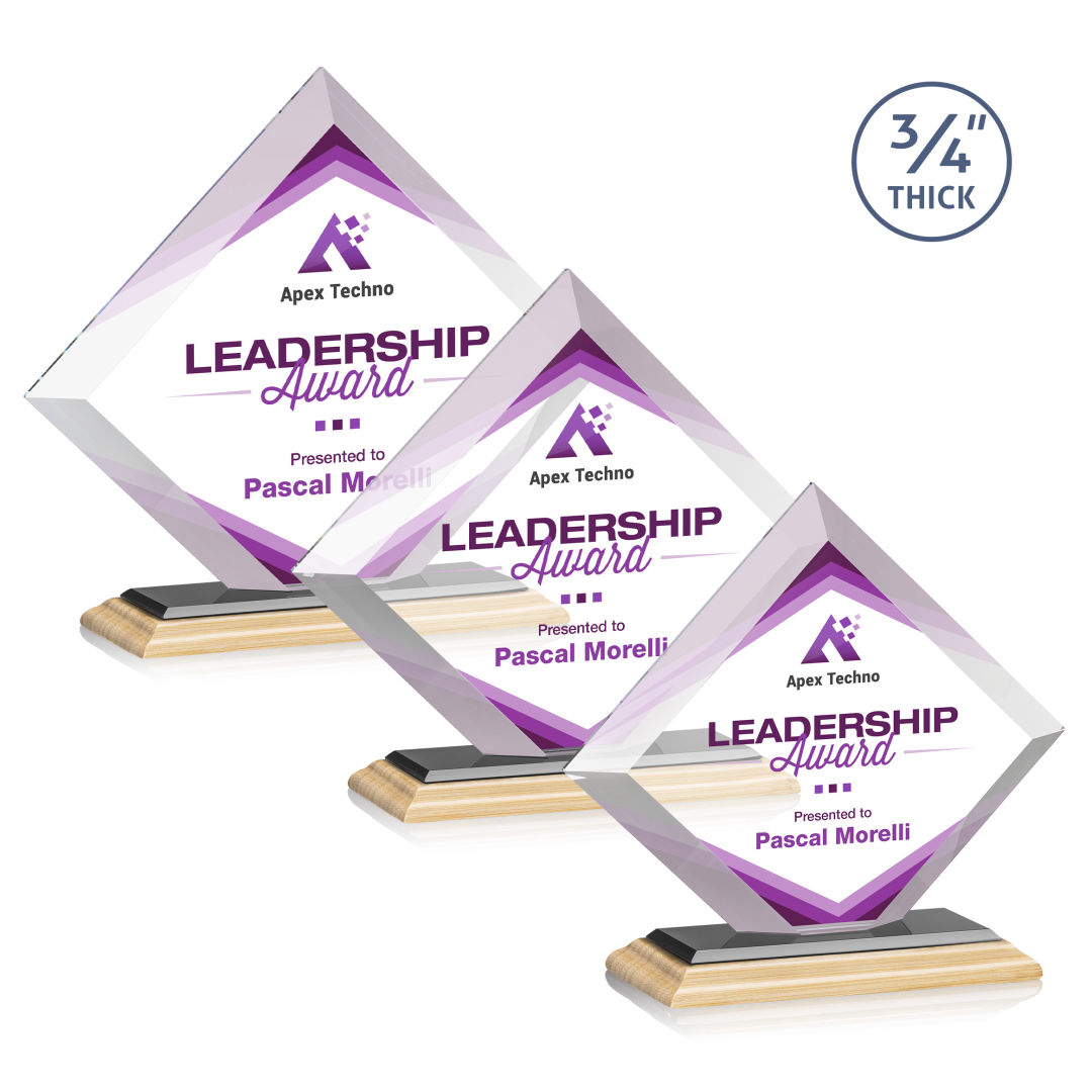 Belaire VividPrint™ Award - Bamboo/Black