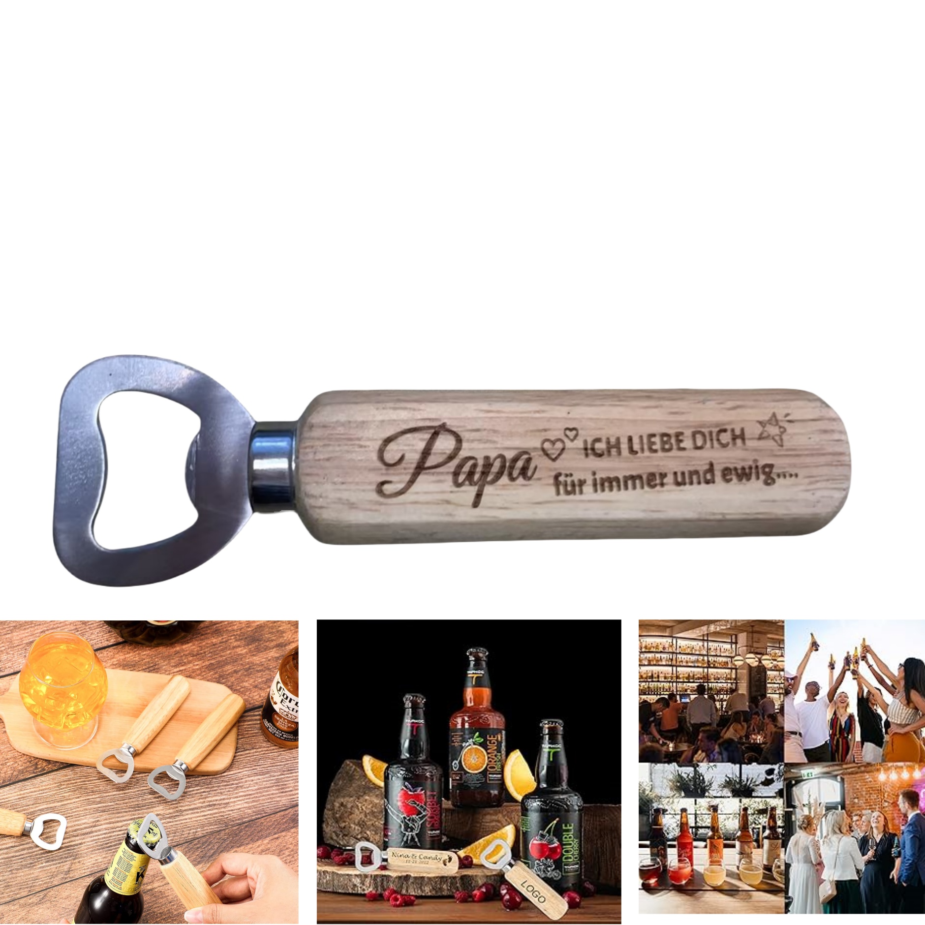 Wood Handheld Bottle Opener 3