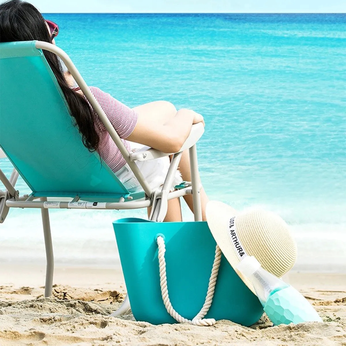 Silicone Beach Tote bag Summer Waterproof Travel Sandproof 4