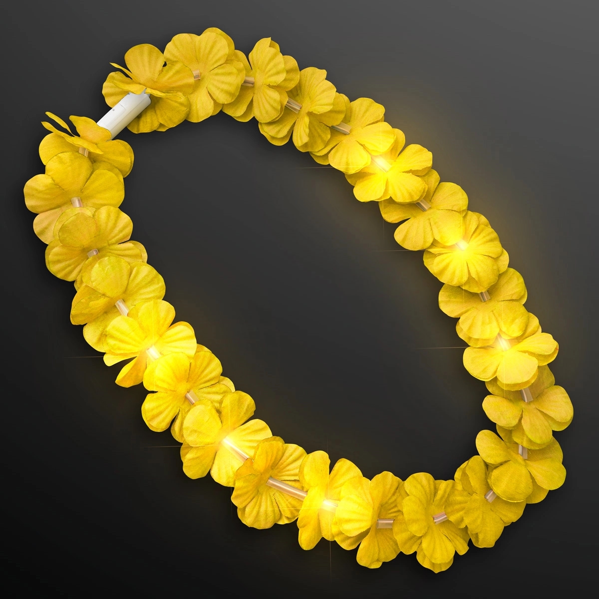LED Hawaiian Flower Lei Party Necklaces 2