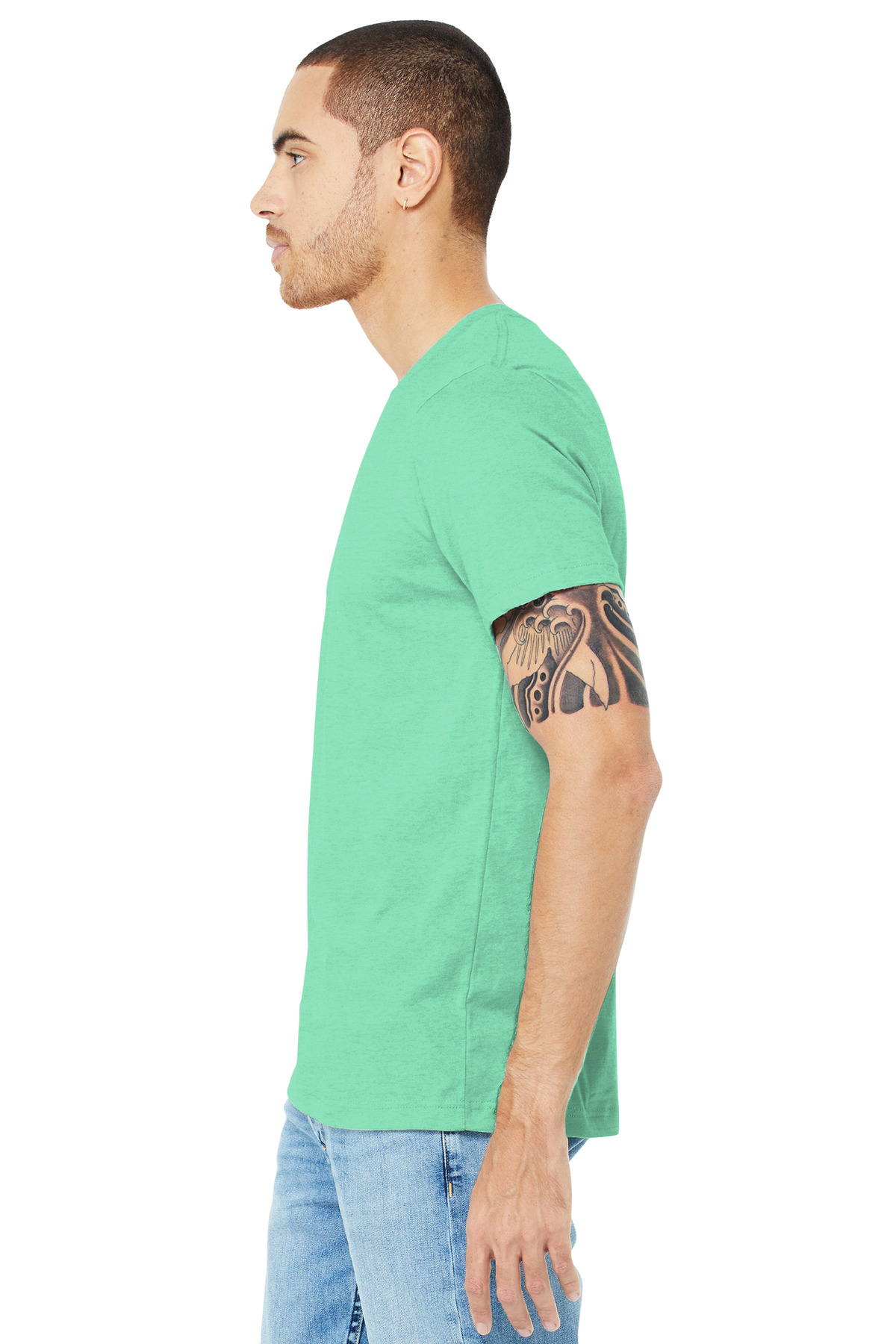 BELLA+CANVAS Unisex Heather CVC Short Sleeve Tee. BC3001CVC 425