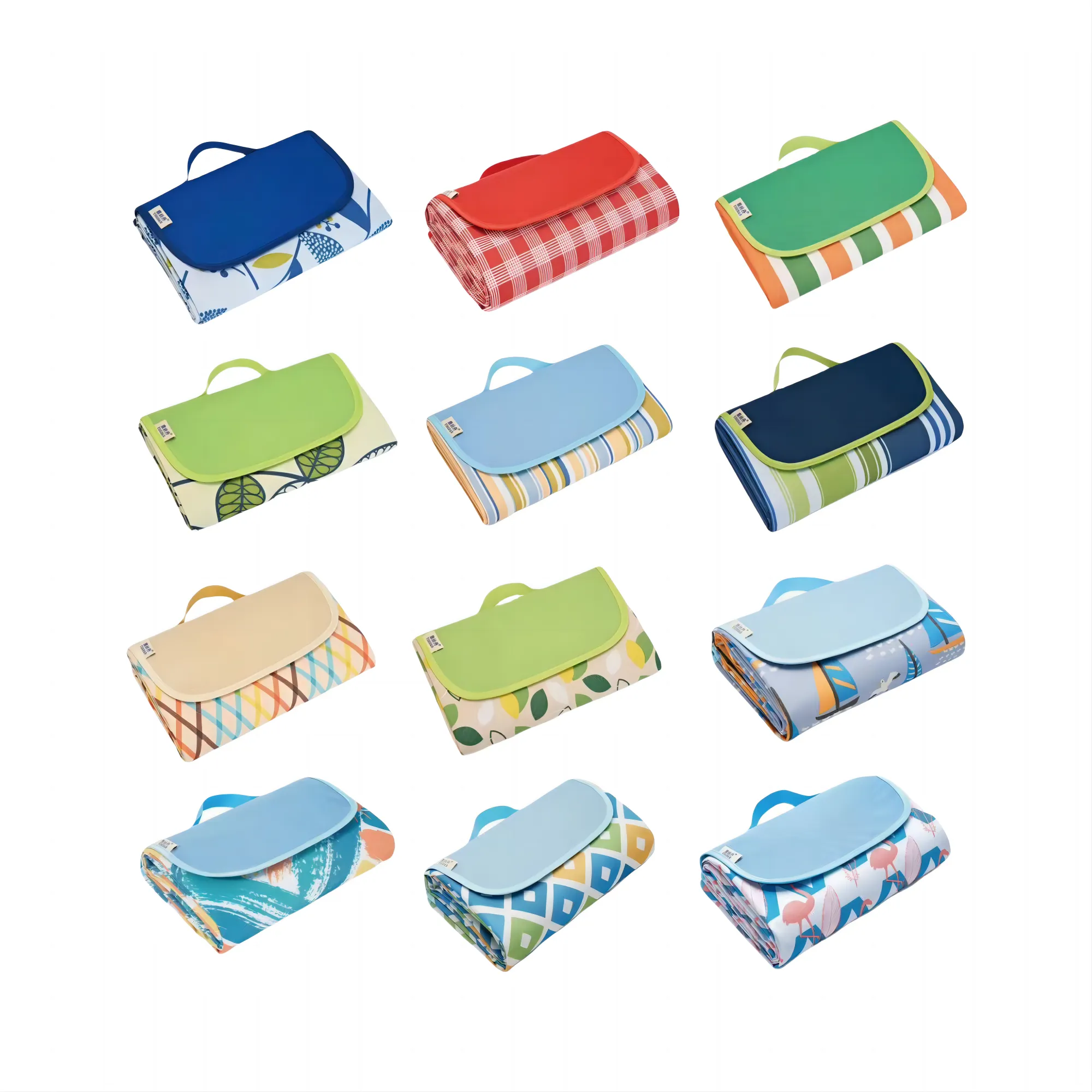 Roll-Up Waterproof Sandproof Beach Blanket Mat 2