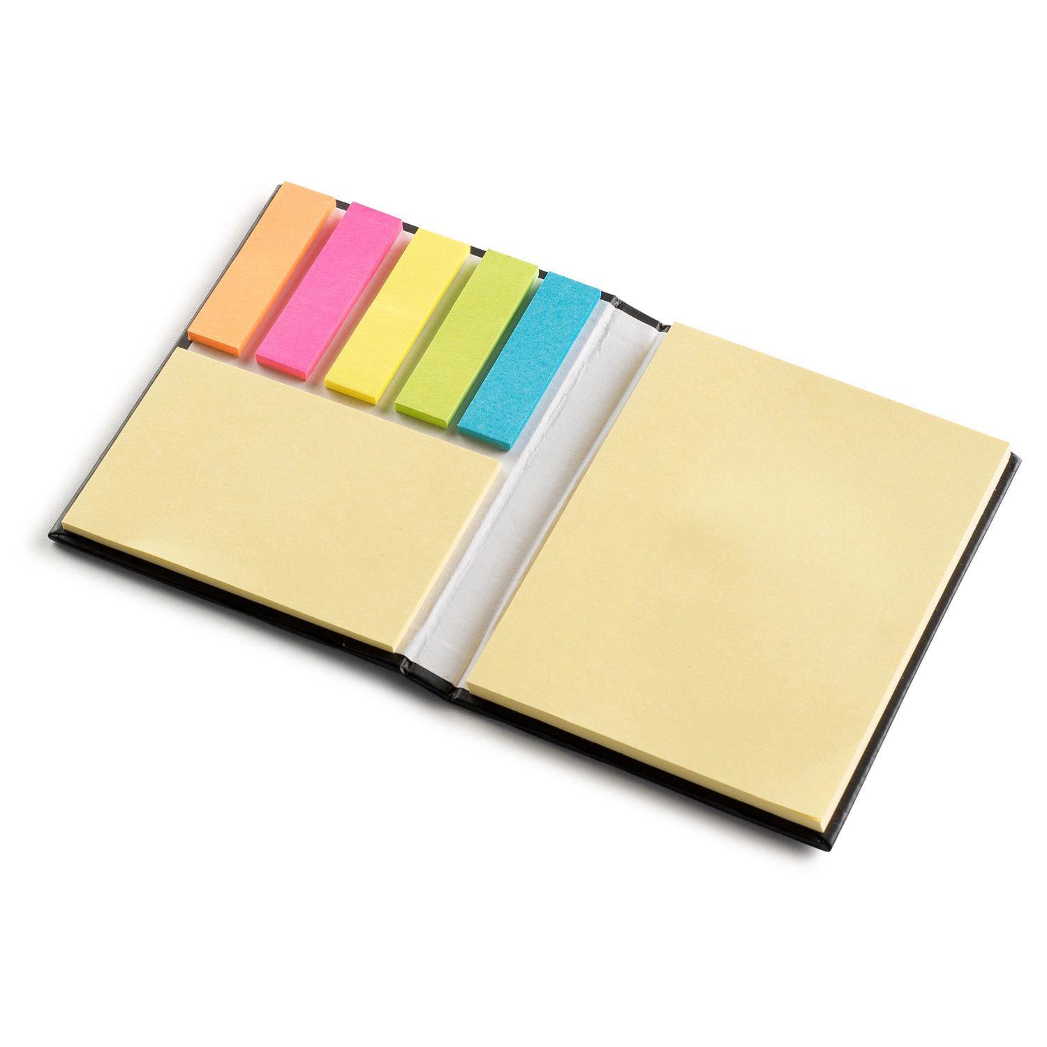 Black Notepad w/Sticky Flags 3
