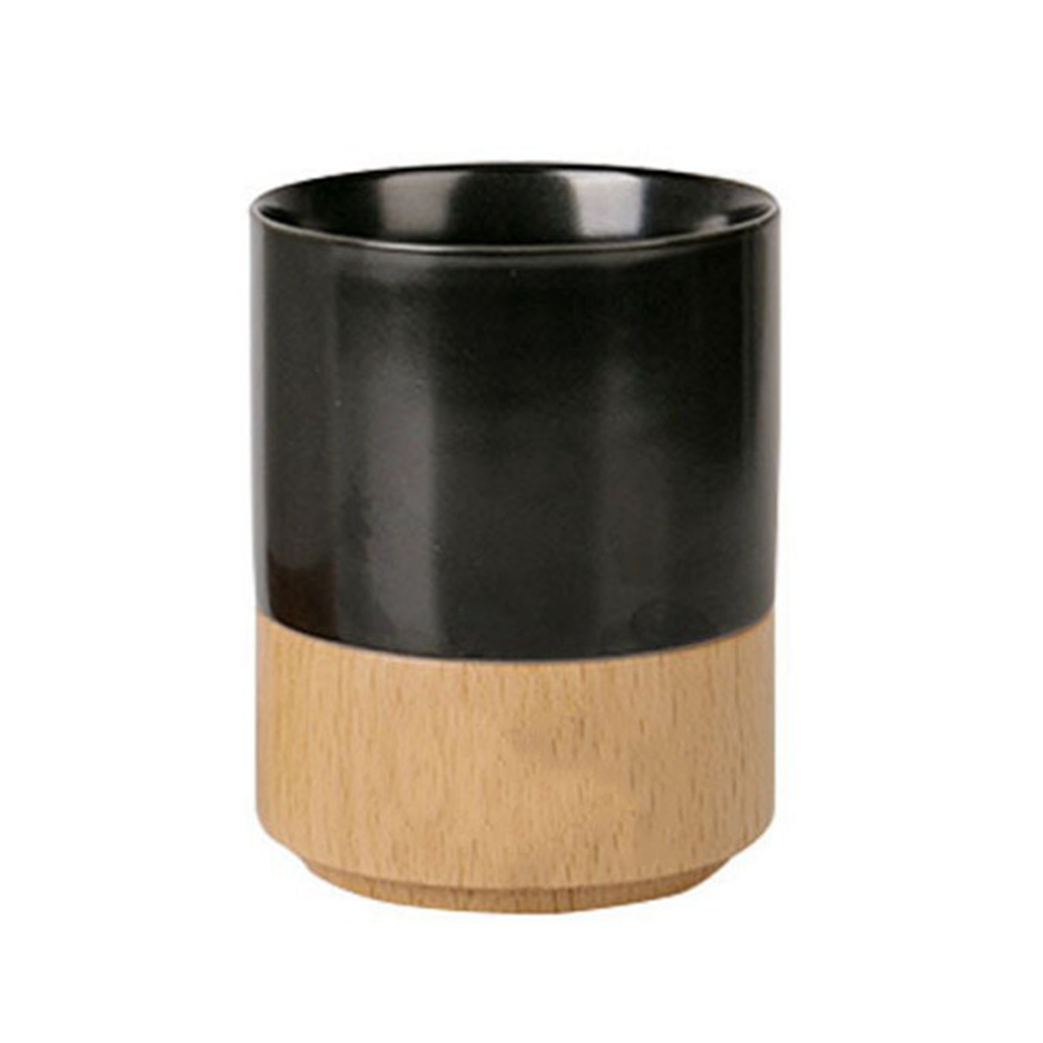 Double Walled Glass Cup W/ Bamboo Bottom 6