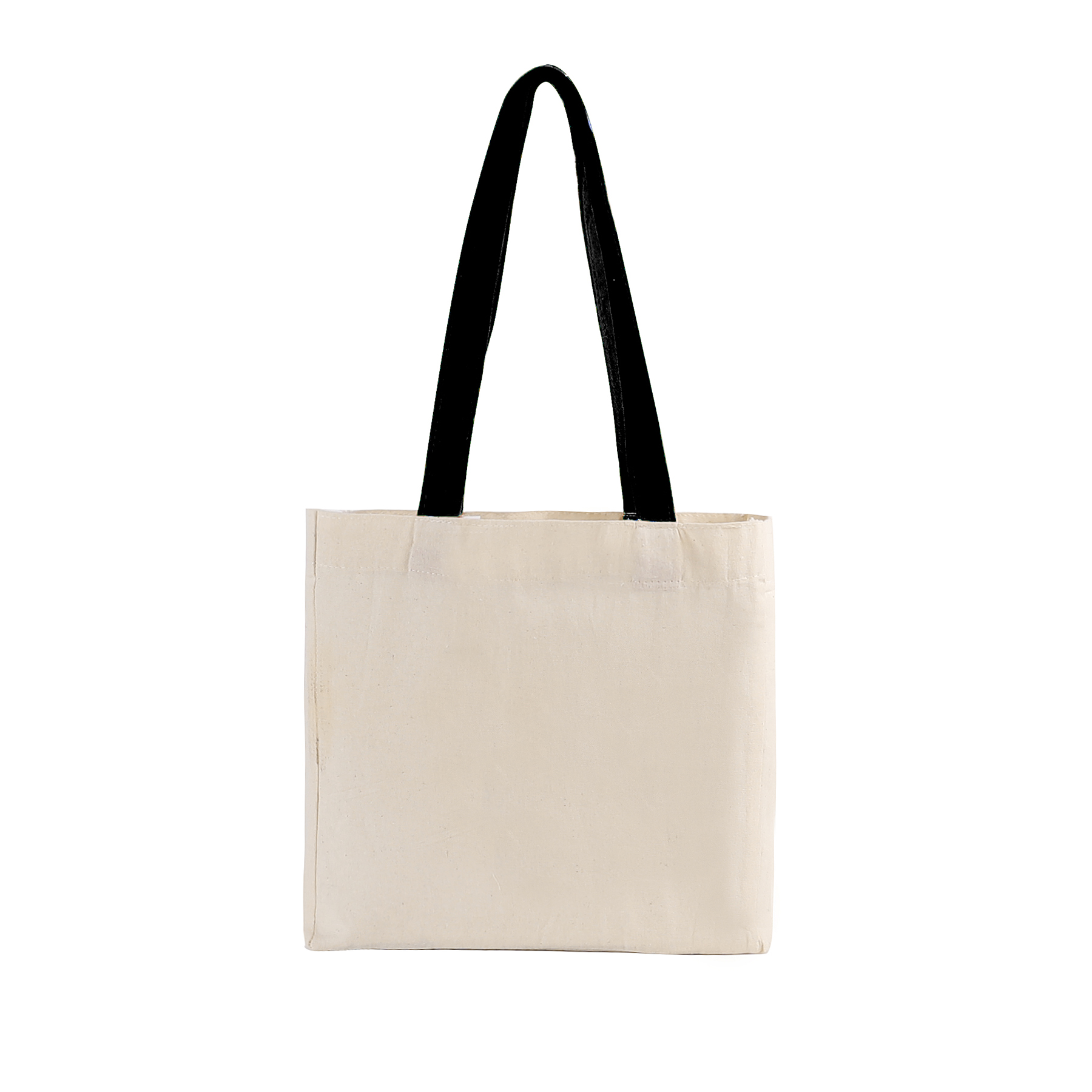 Cotton Colored Handle Tote w/Gusset, custom tote bag with logo imprint 3