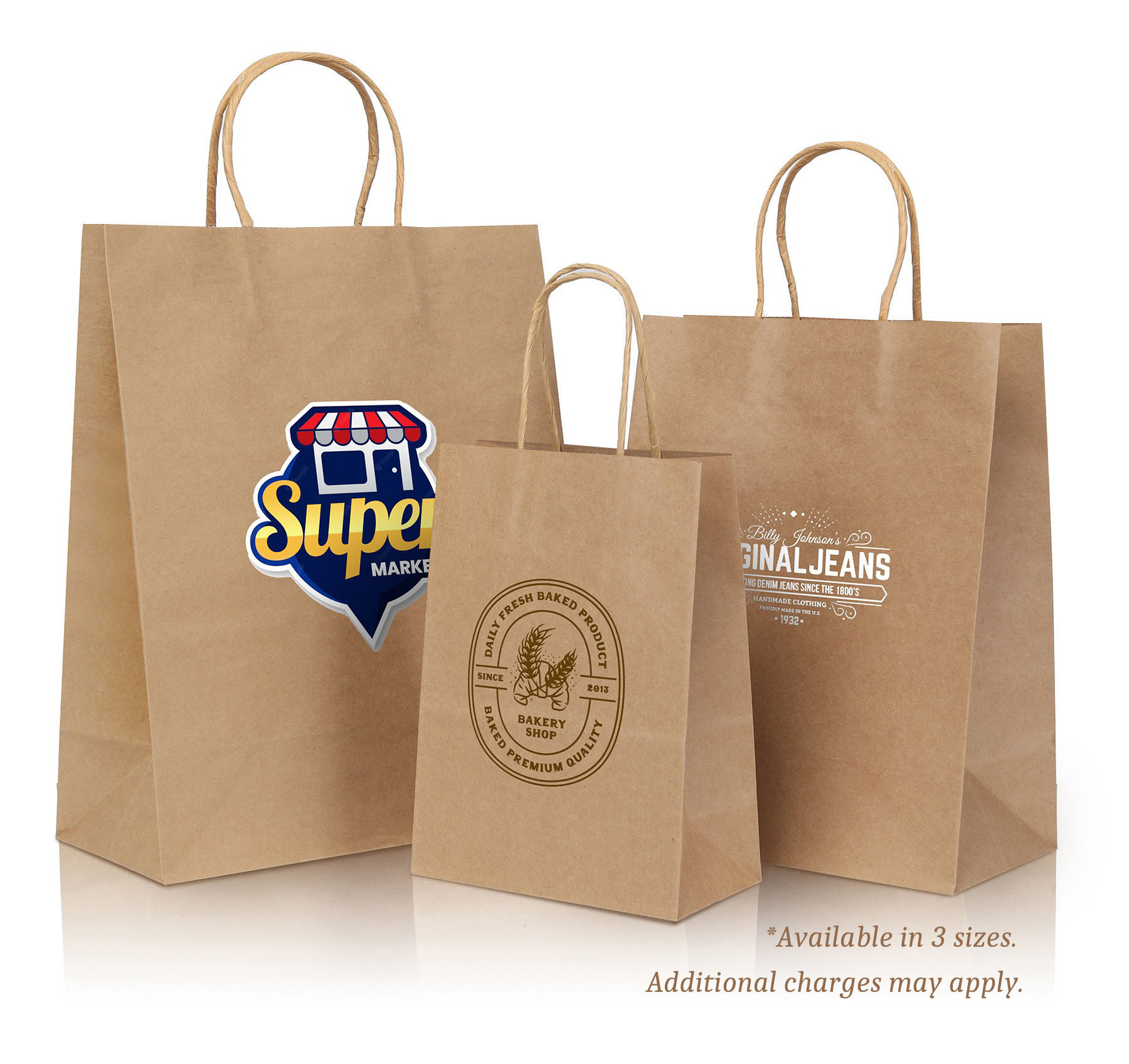 Twisted Handle Kraft Shopper Bag 3
