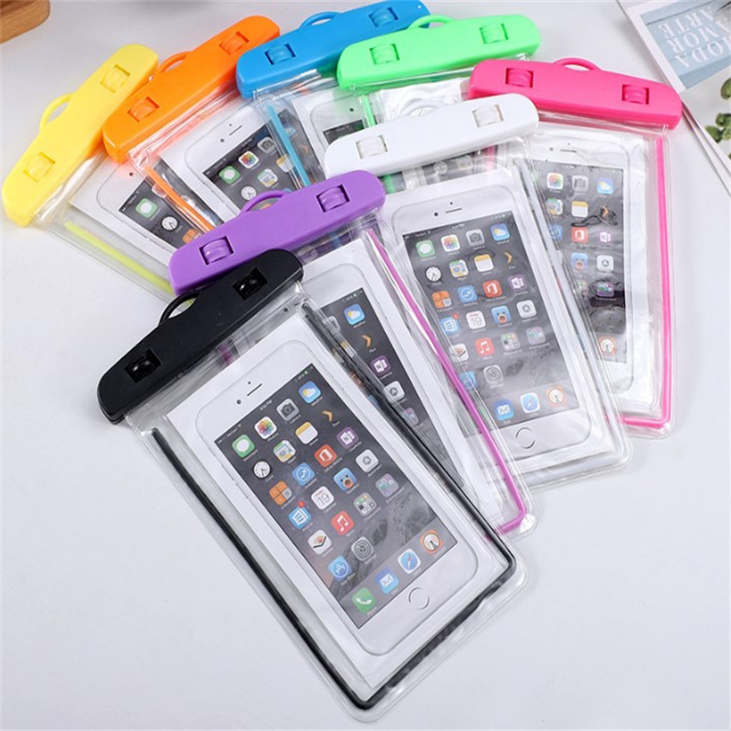 PVC Waterproof Phone Pouch With Lanyard 3