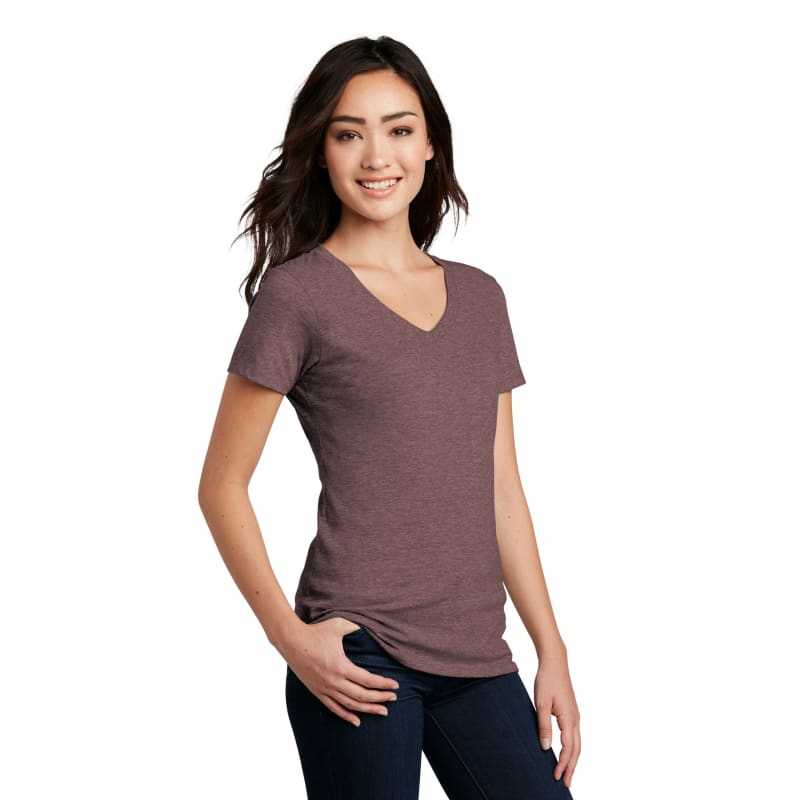 District Women's Perfect Blend CVC V-Neck Tee. 88