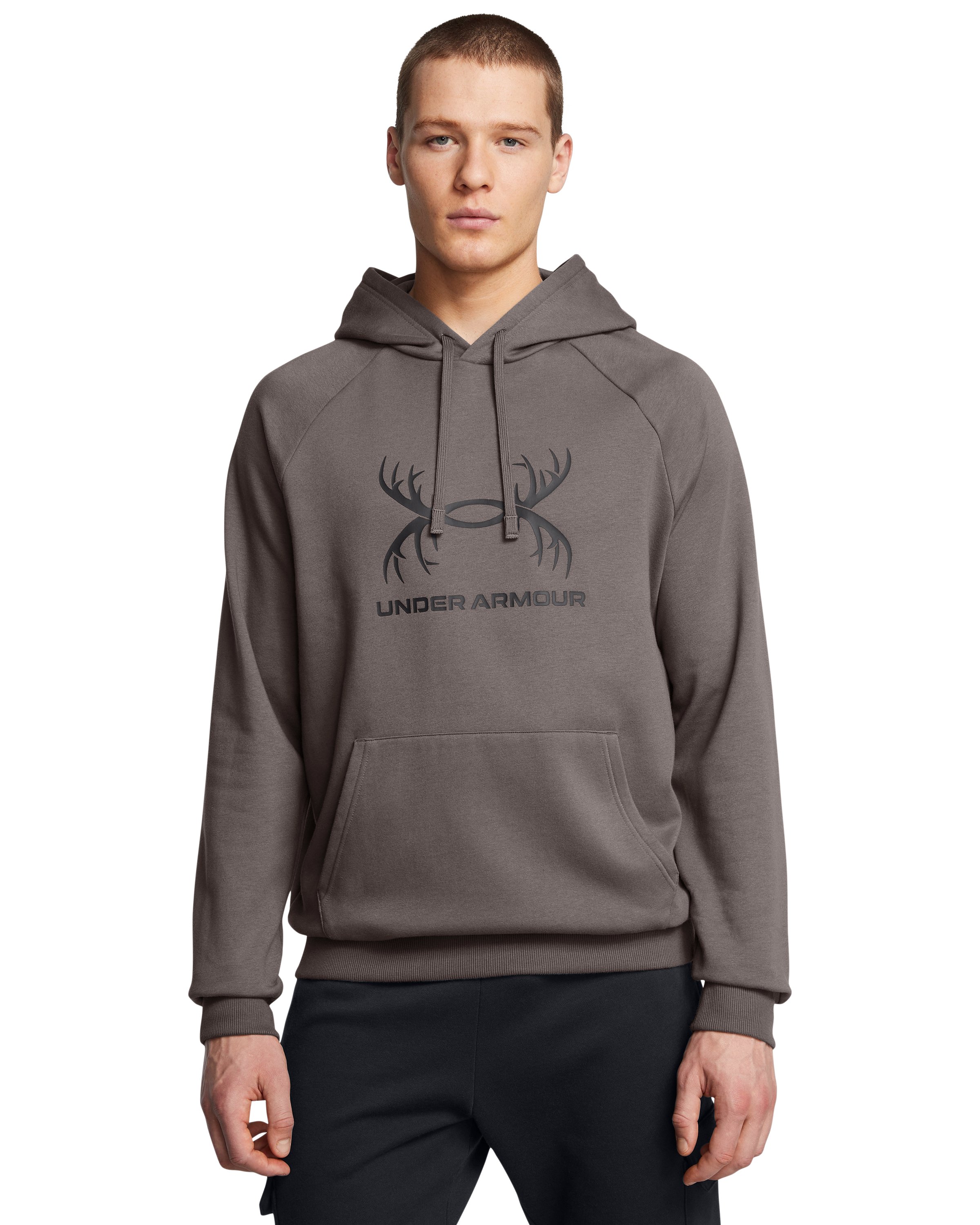 UA Rival Fleece Antler Hoodie Men's Hoodie, custom hoodie or sweatshirt with logo imprint 3