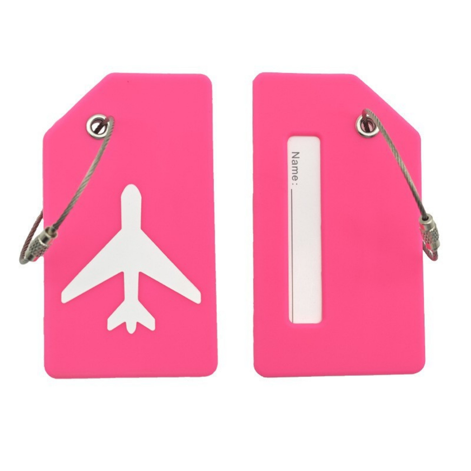 Silicone Luggage Tag With Steel Loop And Name Card Slot 12
