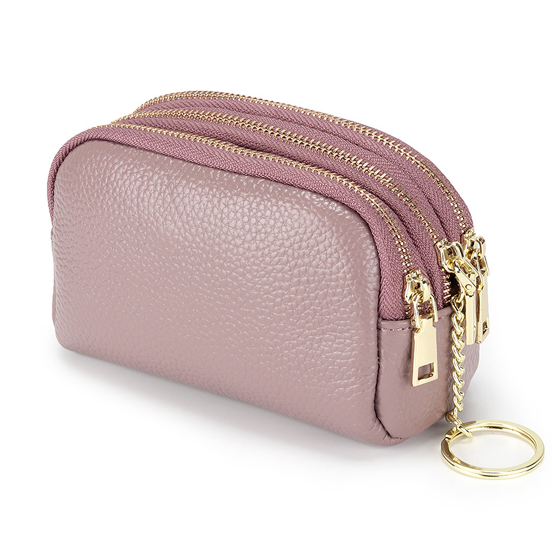 Genuine Leather Small multi-function key coin purse 4