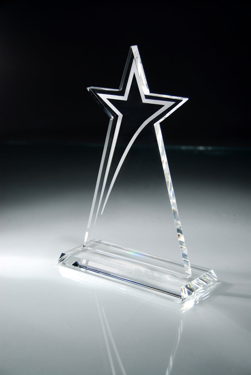 Crystal Sleek Star 7" X 10¼" 2