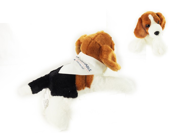 8" Homer Beagle with bandana and full color imprint 2
