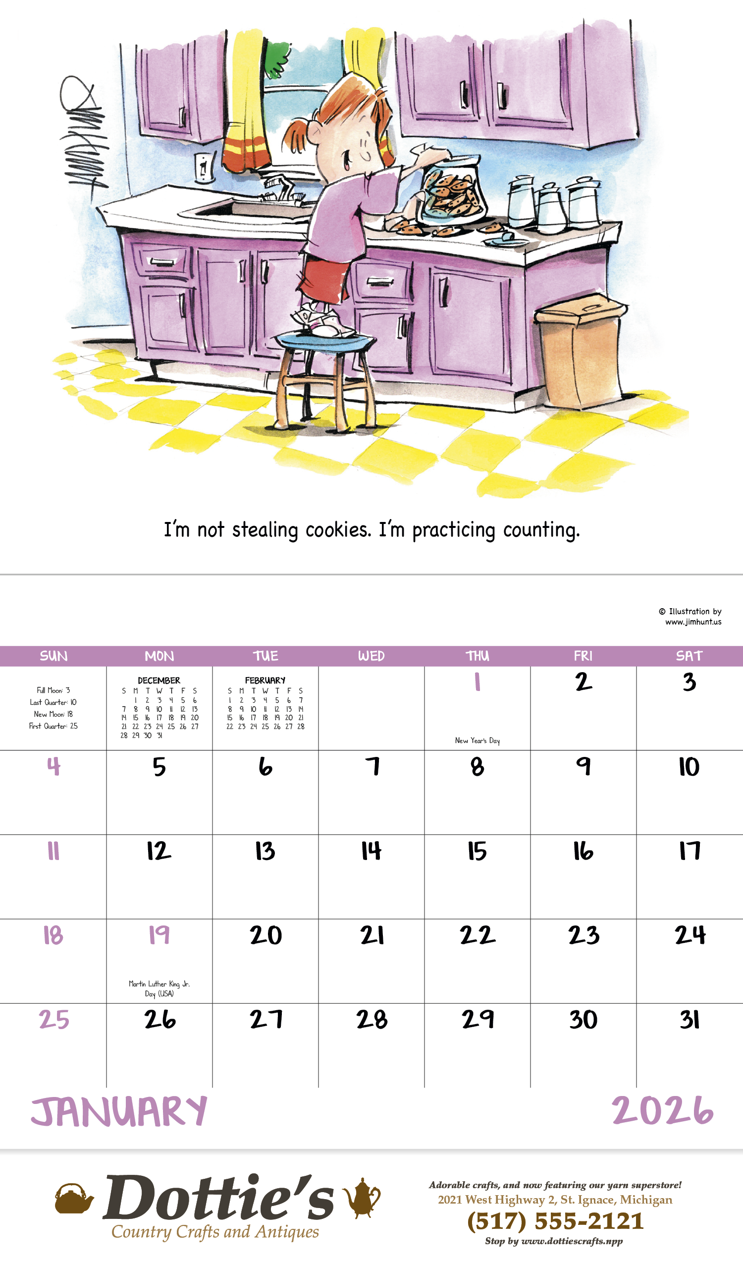Good Value™ Laughing It Up - Stapled Calendar 44