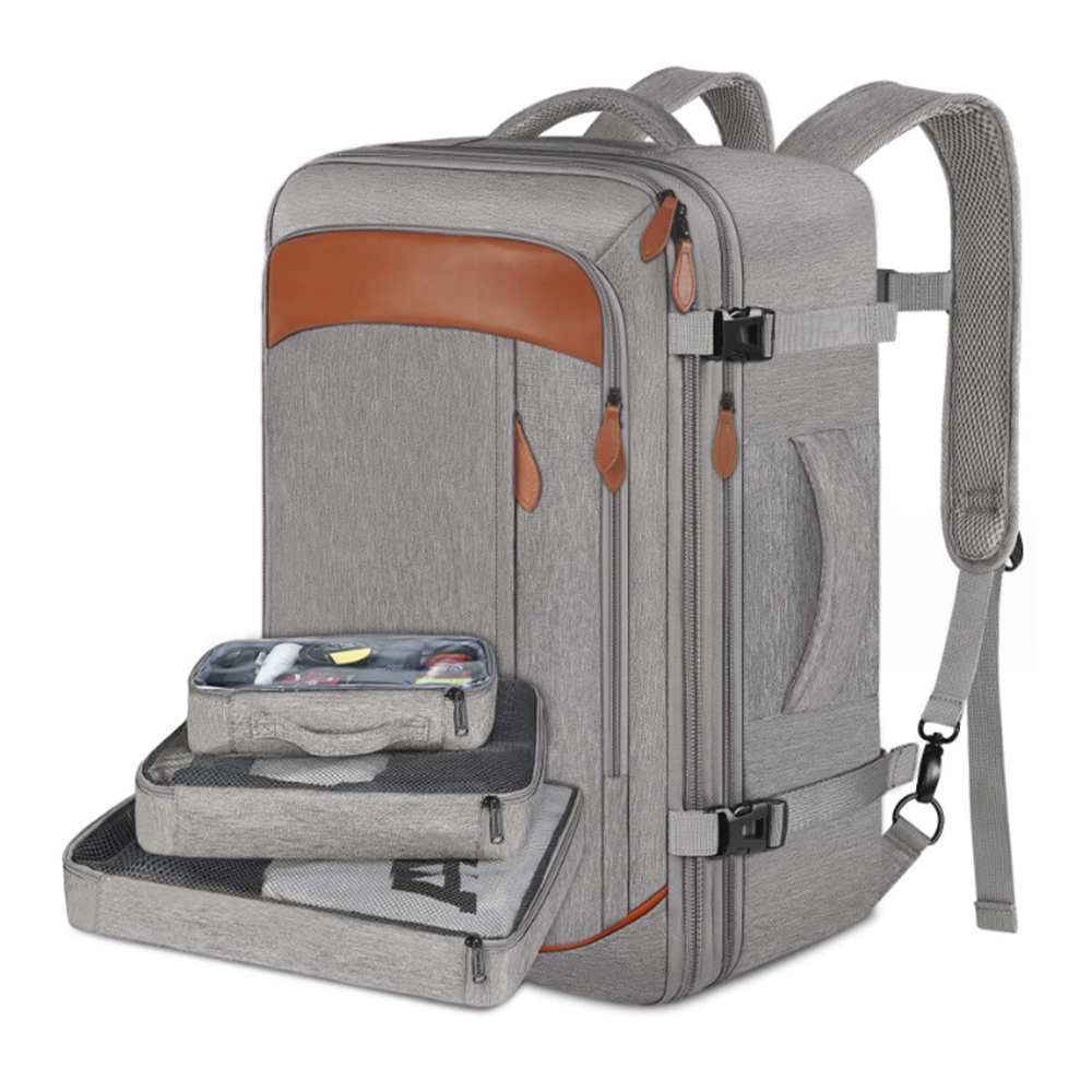 Griffin Leather-Trimmed Multi-Pocket Backpack 6