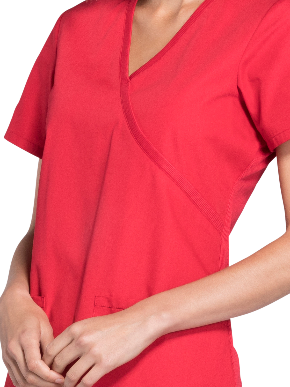 Cherokee - Workwear Originals - Women's 2-Pocket Mock Wrap Top 49