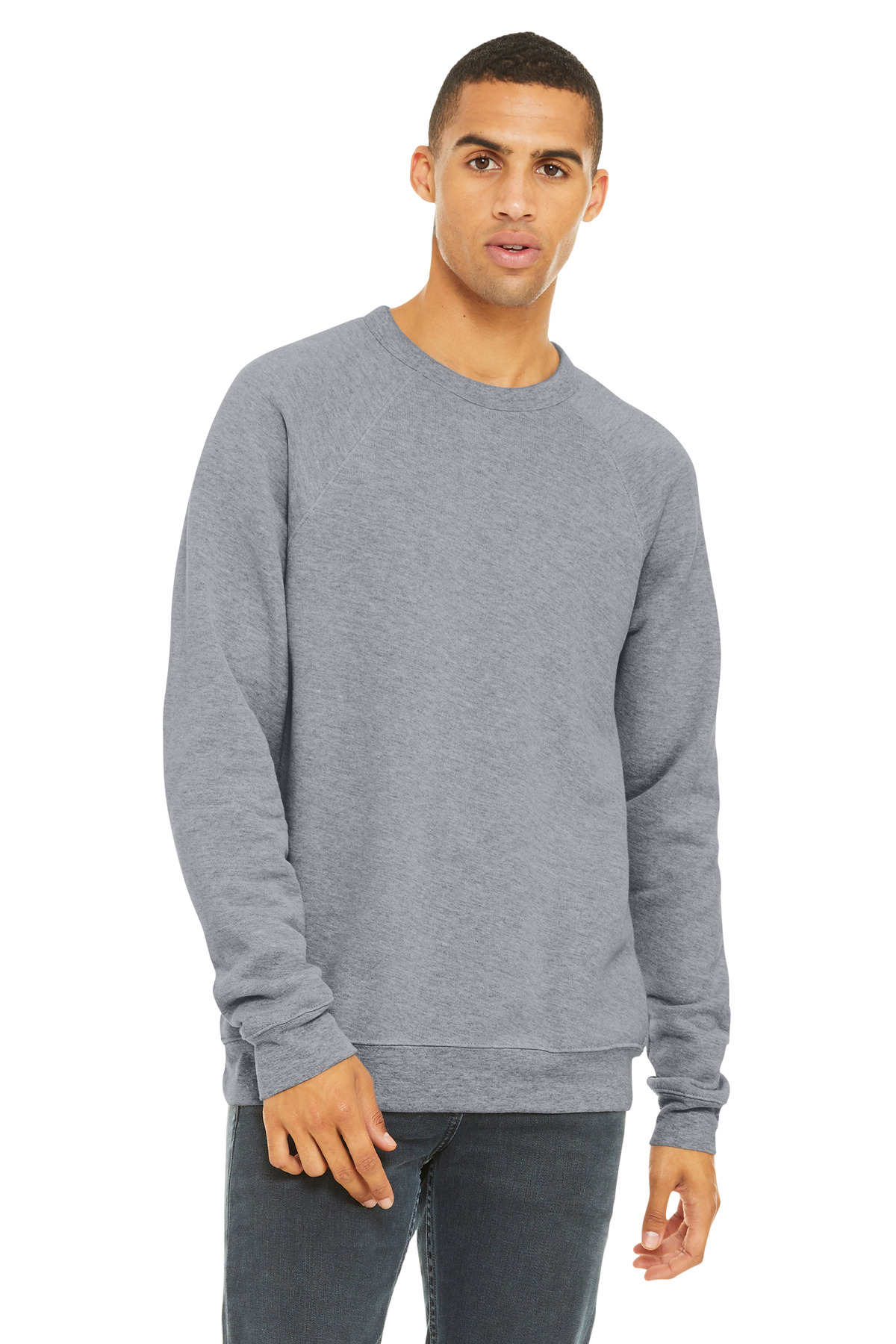 BELLA+CANVAS Unisex Sponge Fleece Raglan Sweatshirt. BC3901 125