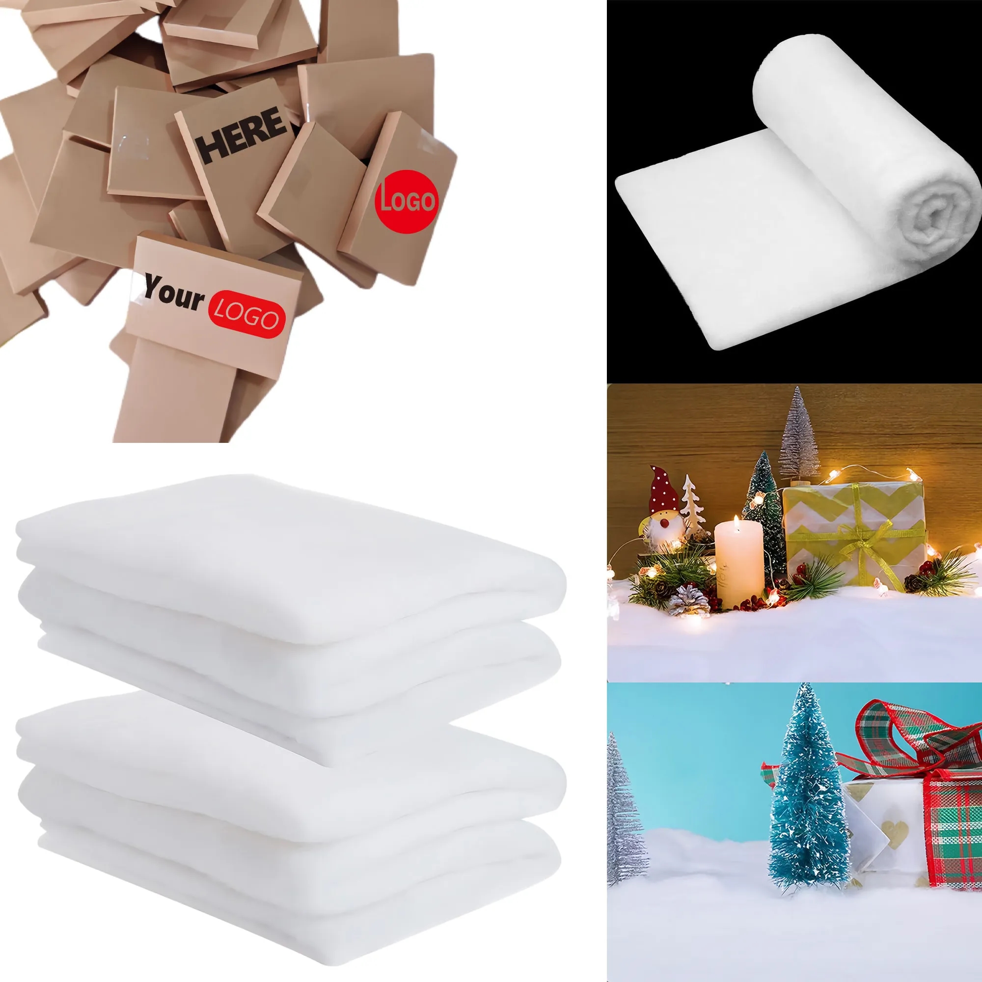 Premium Fluffy Realistic Snow Blanket For Christmas