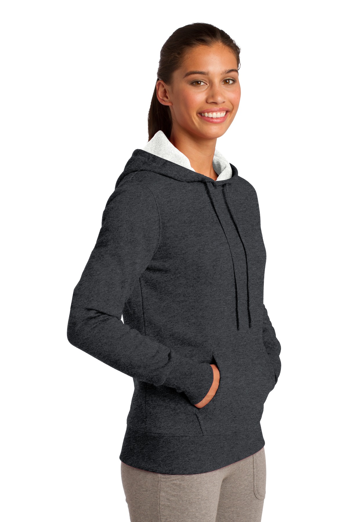 Sport-Tek Women's Pullover Hooded Sweatshirt. LST254, custom hoodie or sweatshirt with logo imprint 6