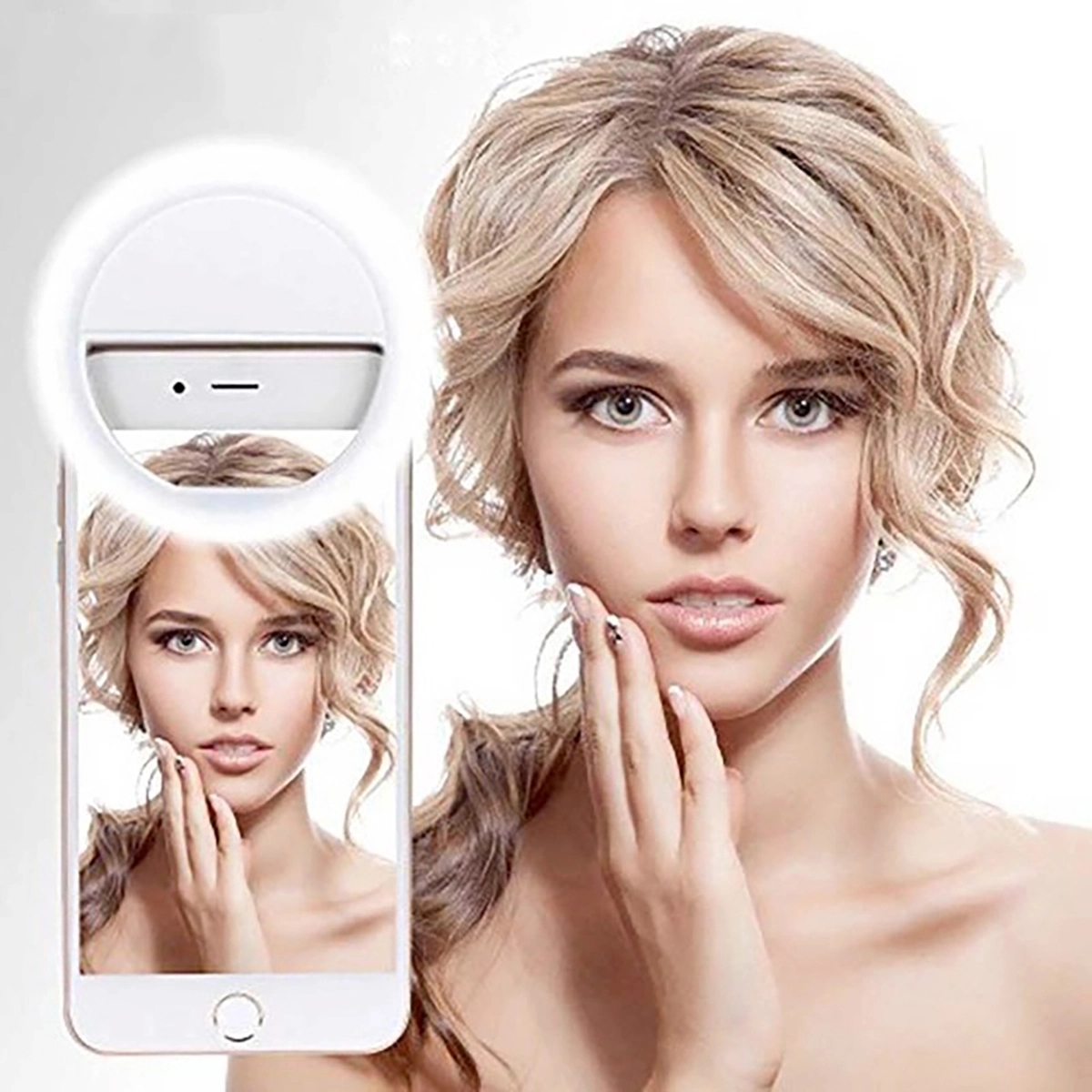 Portable Clip-on Selfie Ring Light for Smart Phone 3