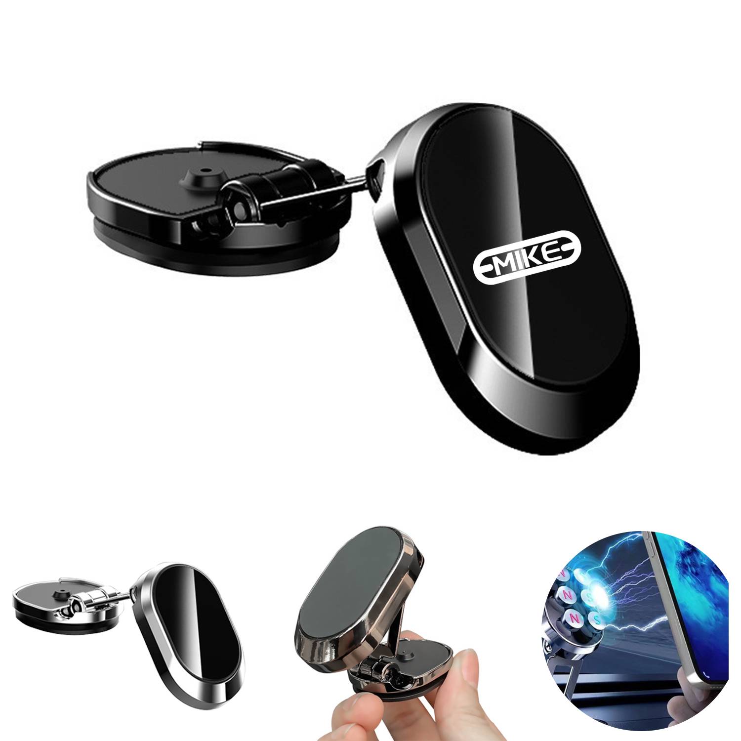 Foldable Magnetic Mini Car Phone Holder Mount 1
