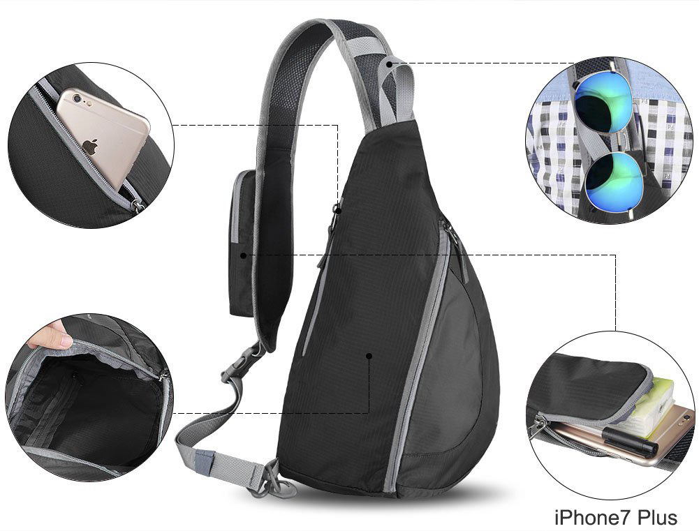 Chest Sling Shoulder Backpacks/Triangle Rucksack for Cycling/Walking/Hiking 6