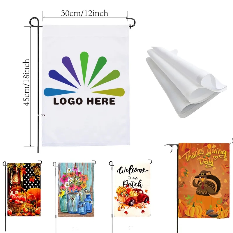 12"x18" Vertical Double Sided Printing Seasonal Garden Flag 4