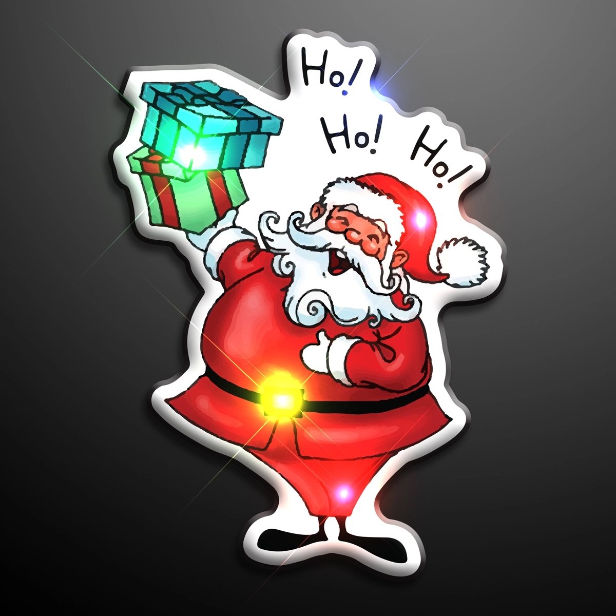 Santa Flashing Pins 2
