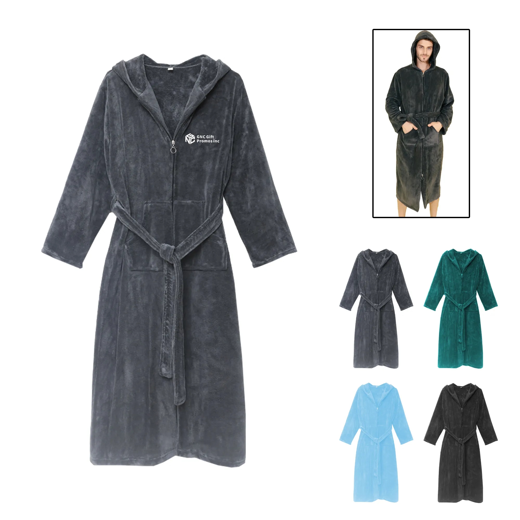 Winter Thickened And Lengthened Coral Velvet Pajamas 3