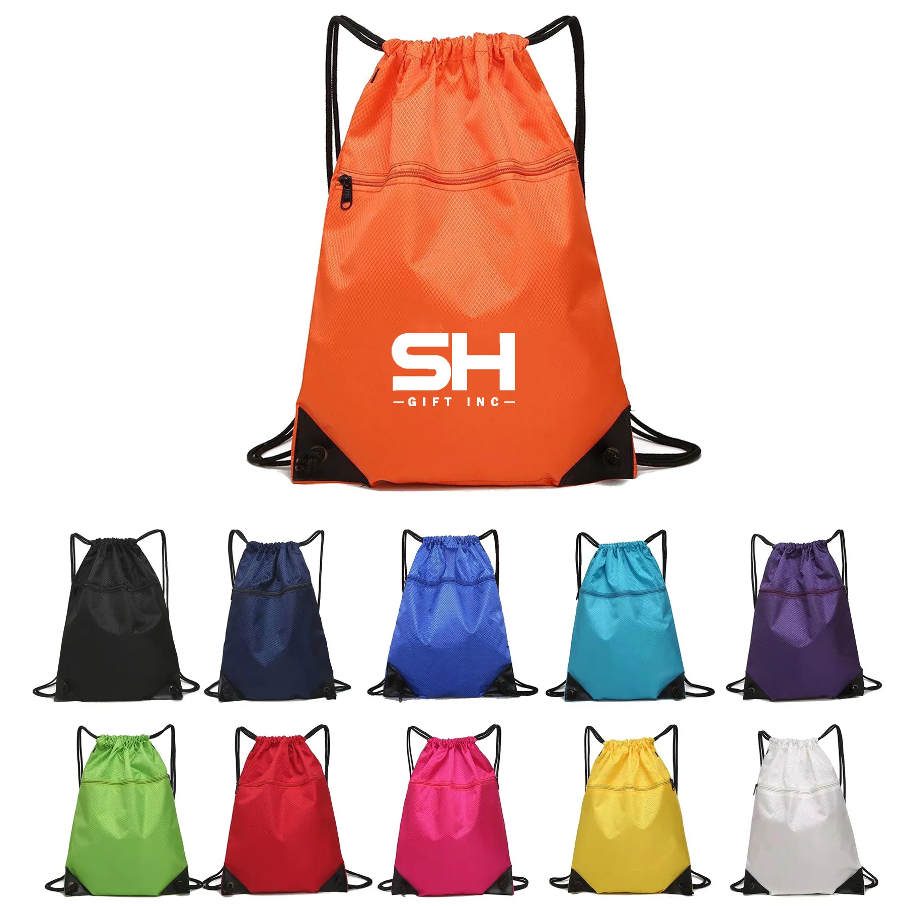 Oxford Cloth Drawstring Backpack Bag 4