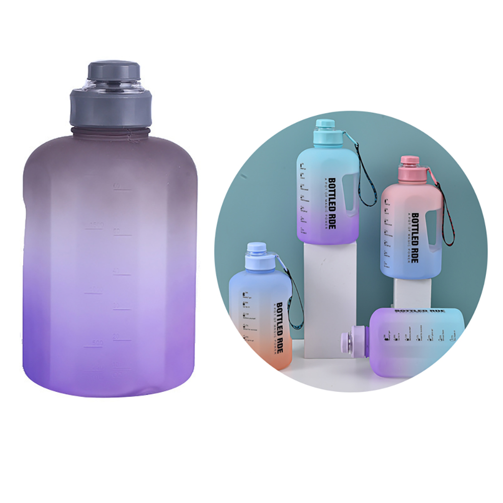 2.2L Large Frosted Sports Water Bottle