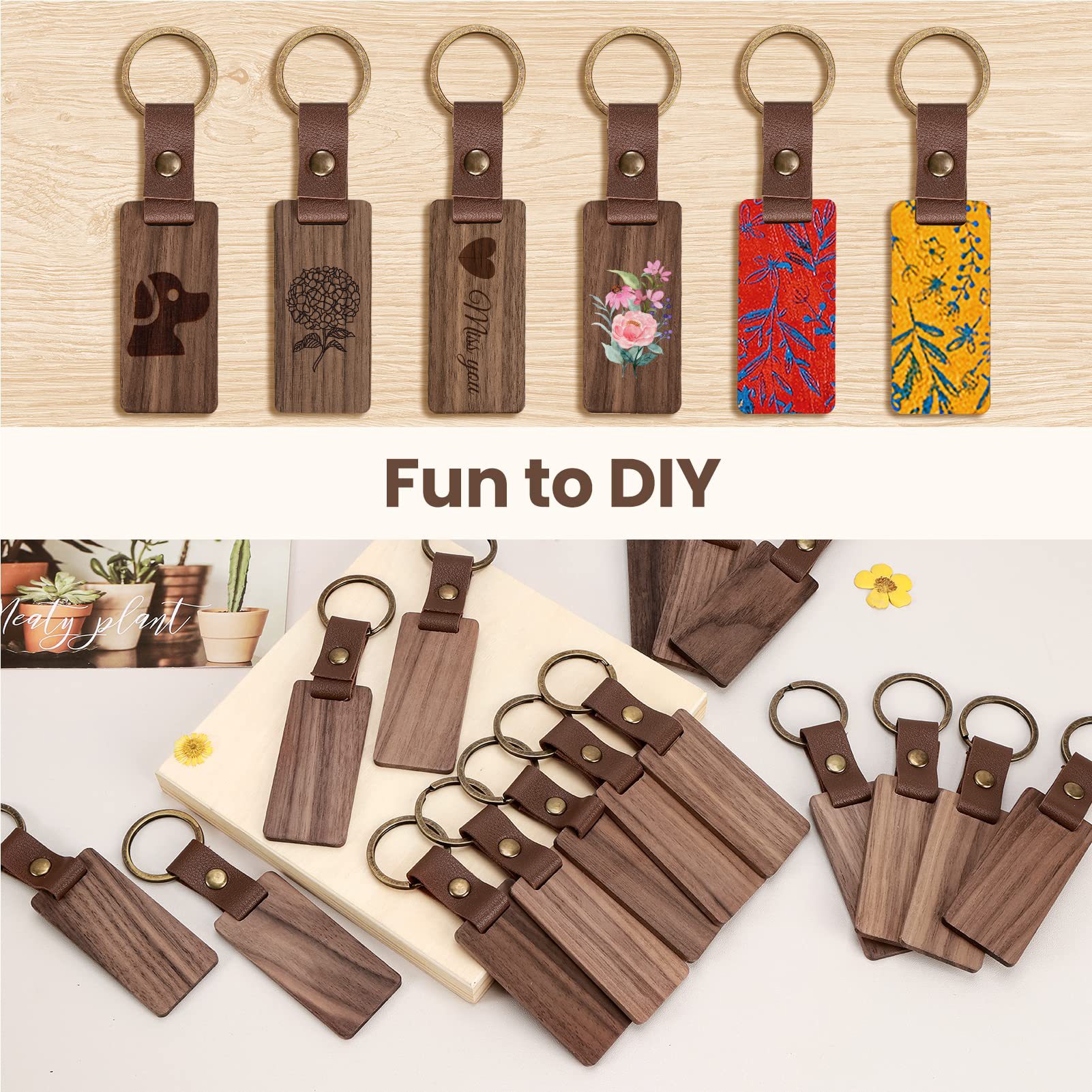 Wooden Key Chain 4