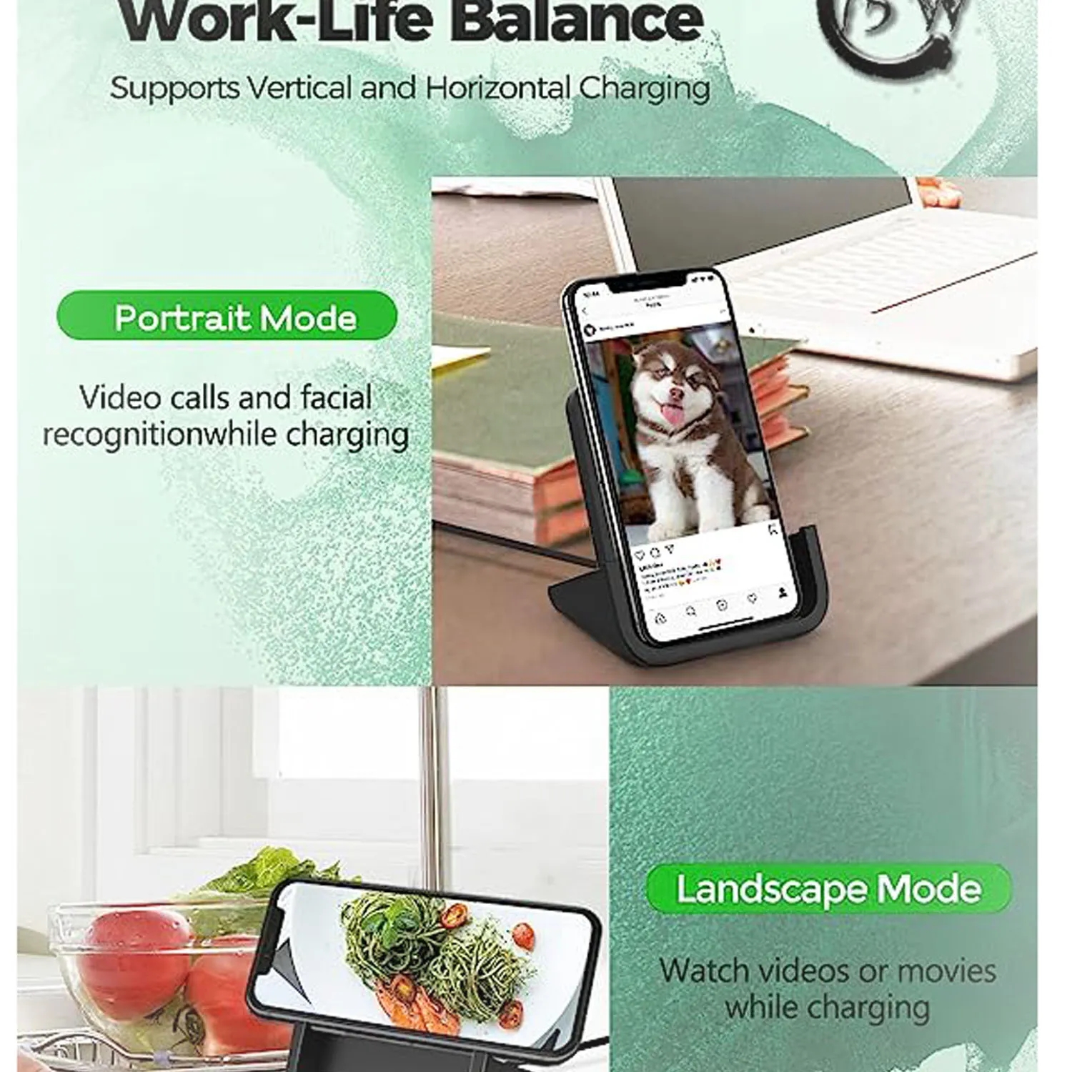 Wireless Quick-Charge Mobile Phone Stand 4