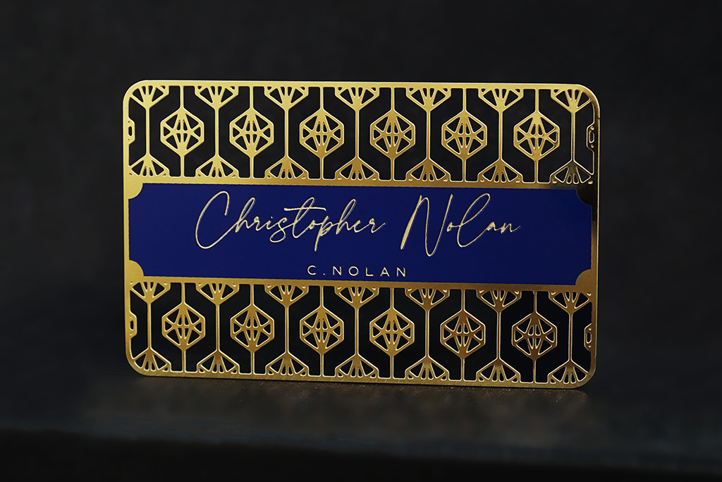 Brass Finish Business Cards 46