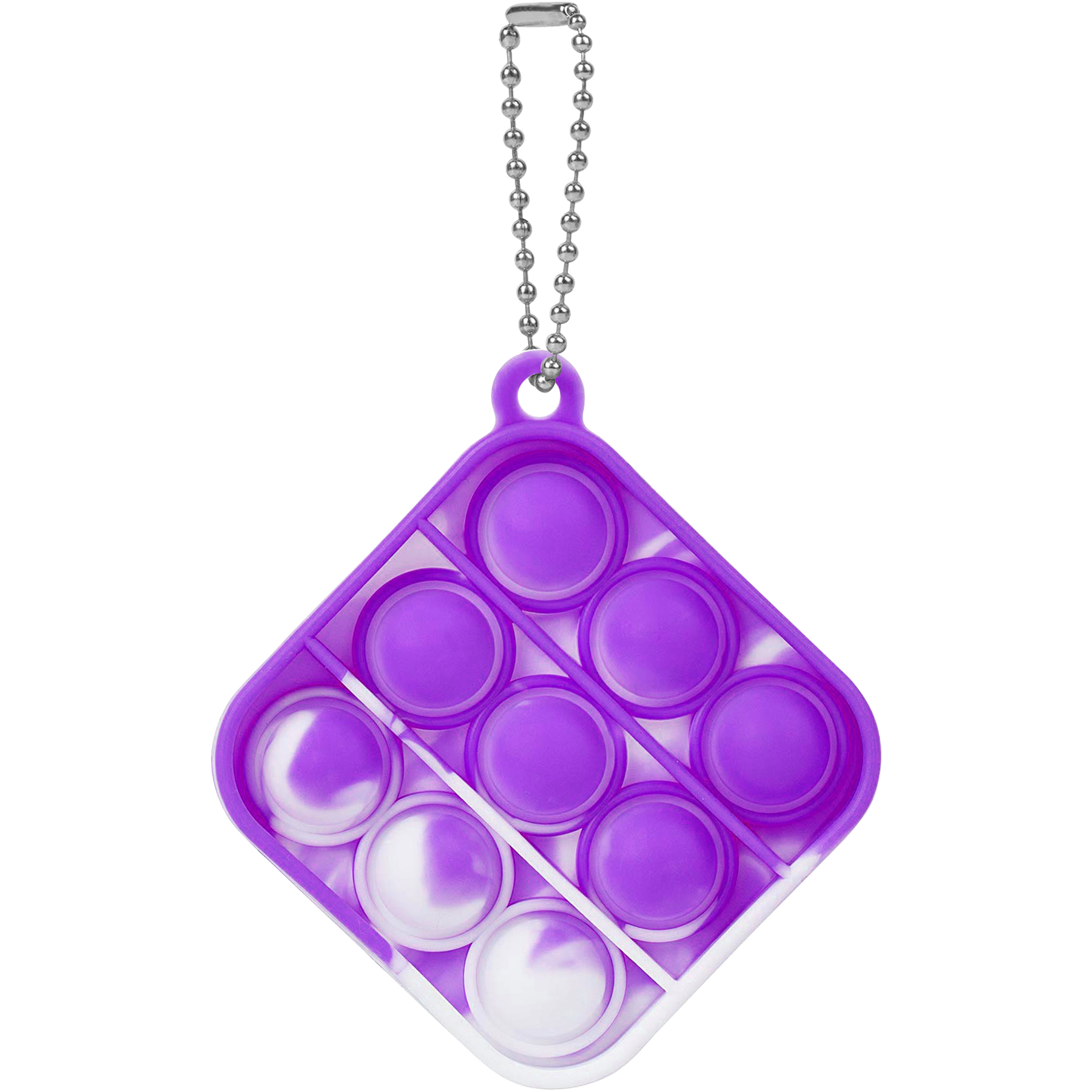 Round Mini Push Bubble Stress Relief Toy Keychain 12