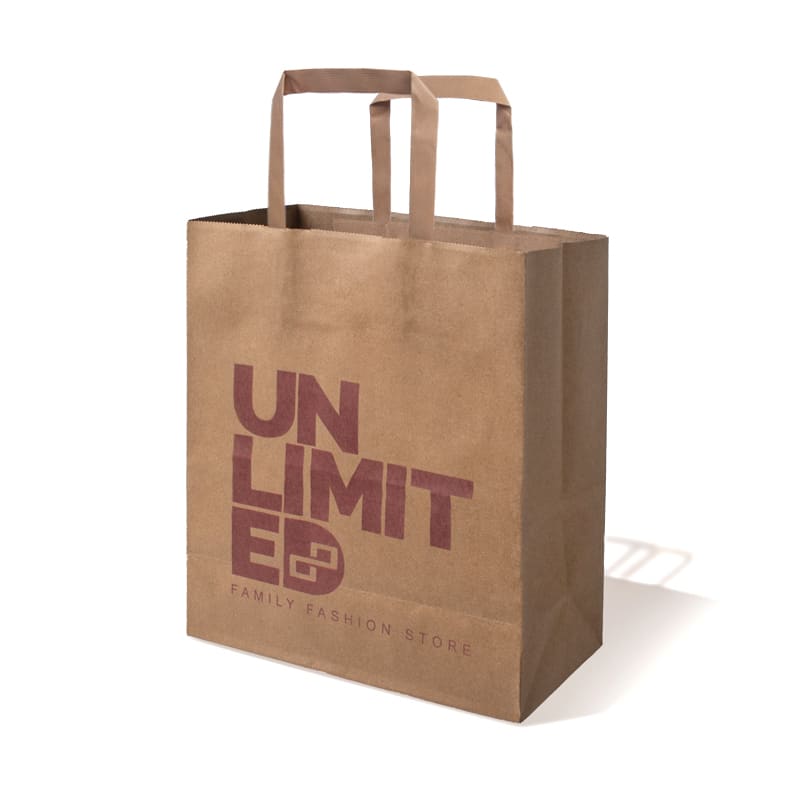 8 X 10 Inch Custom Paper Shopping Bag With Handles 4