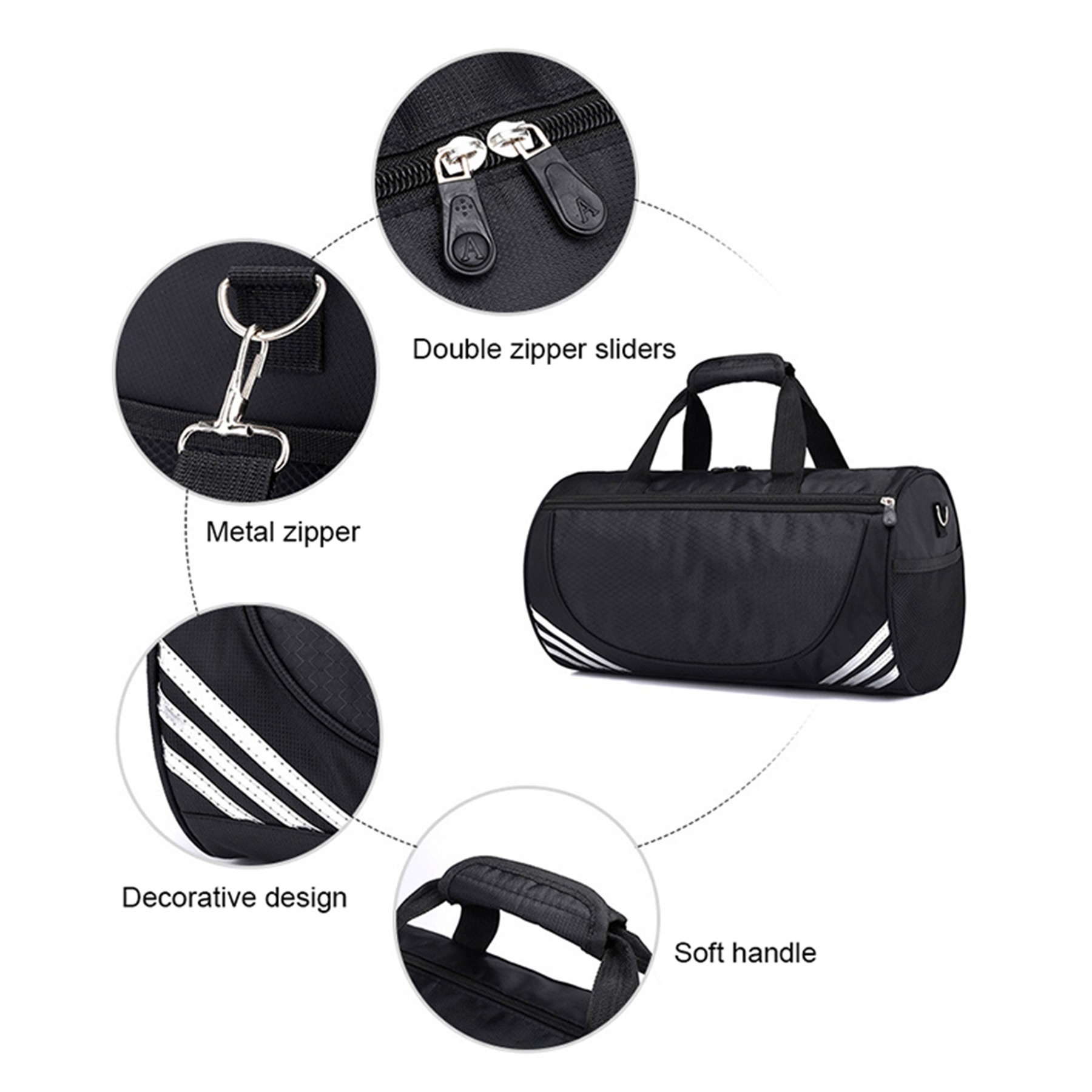 Urban Nylon Gym Duffle Bag 2