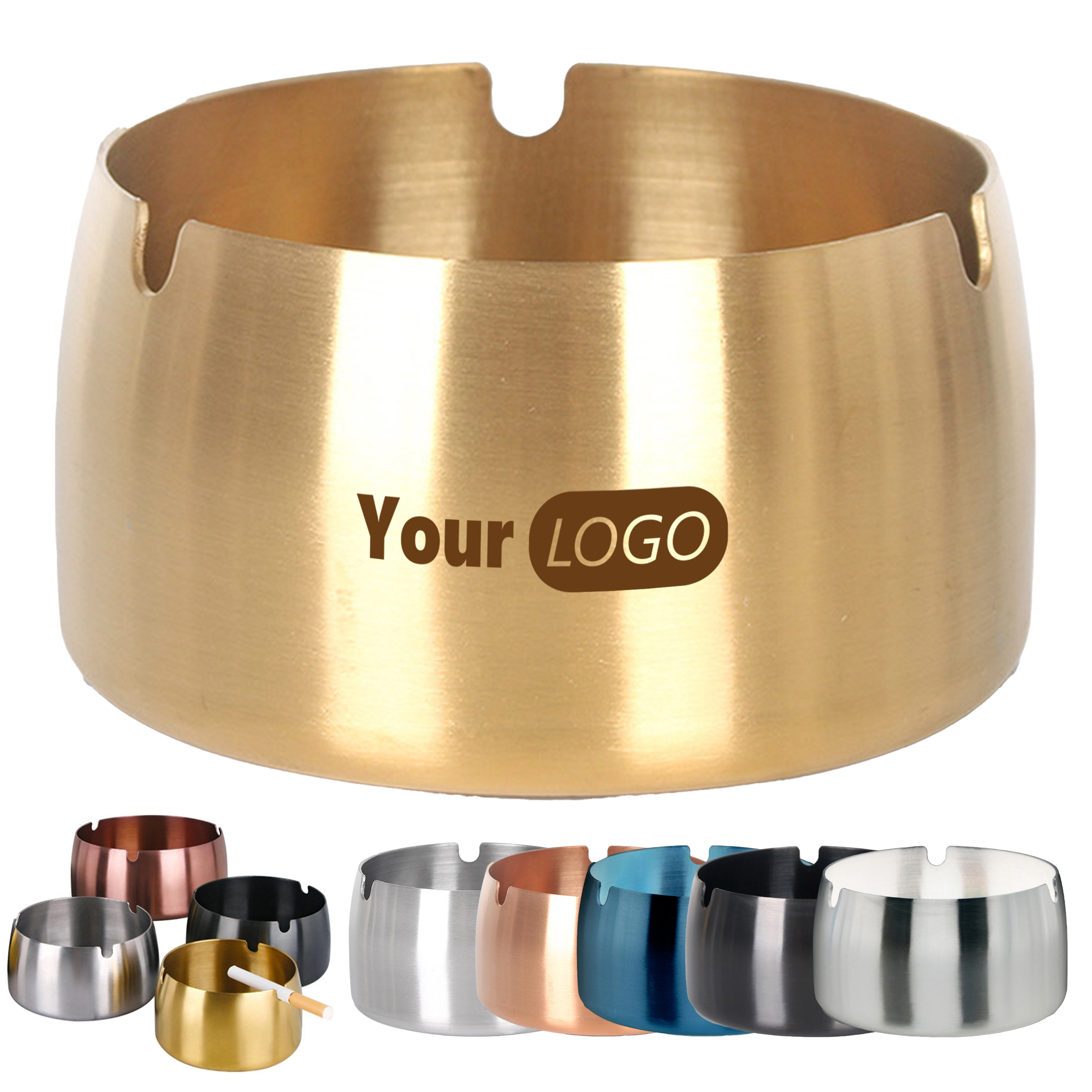 Stainless Steel Durable Stainless Ashtray 2