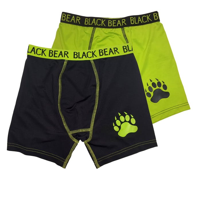 Boys' Boxer Briefs - Small Lime/Black 2 Pack 1