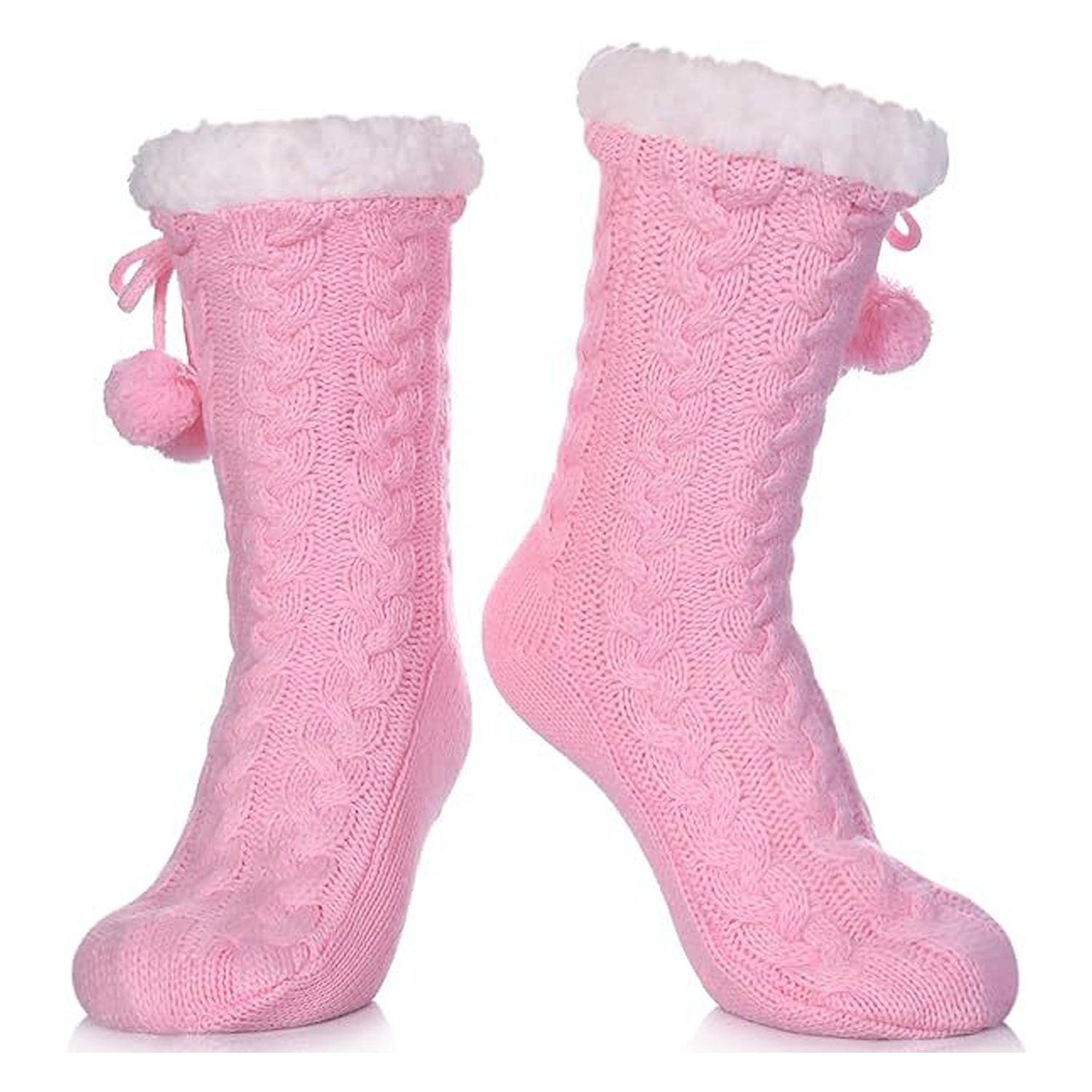 Customizable Embroidered Plush Floor Socks for Home Use 11