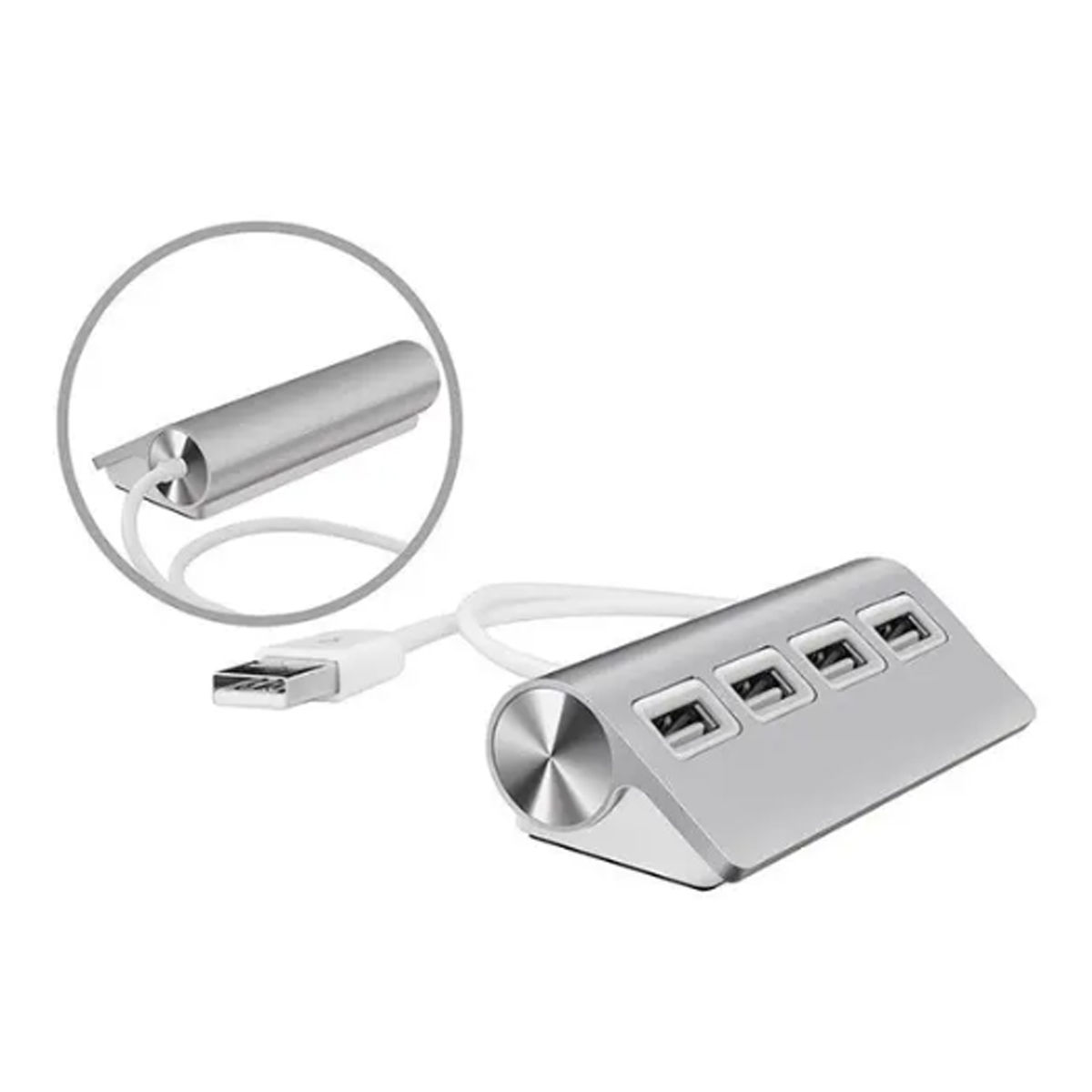 Aluminum 4-Port USB Hub with Angled Design and Custom Logo 5