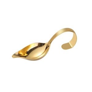 Precision Stainless Steel Drizzle Saucier Spoon With Tapered Design And Spout 3