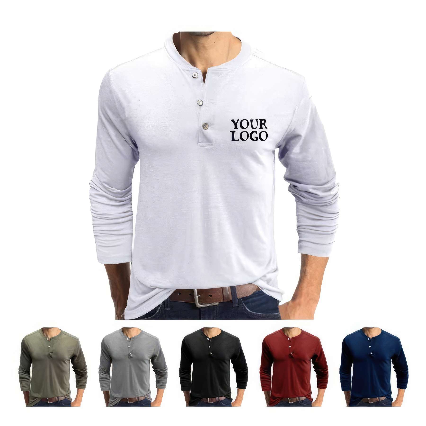 Personalized Men's Long Sleeve Shirts 2