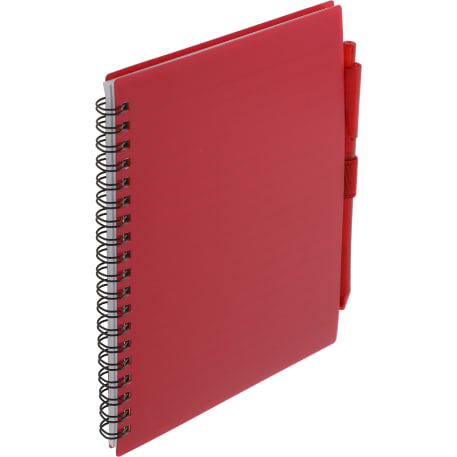 FSC® Recycled 5.5” x 7” Spiral Notebook w/ RPET Pe 170