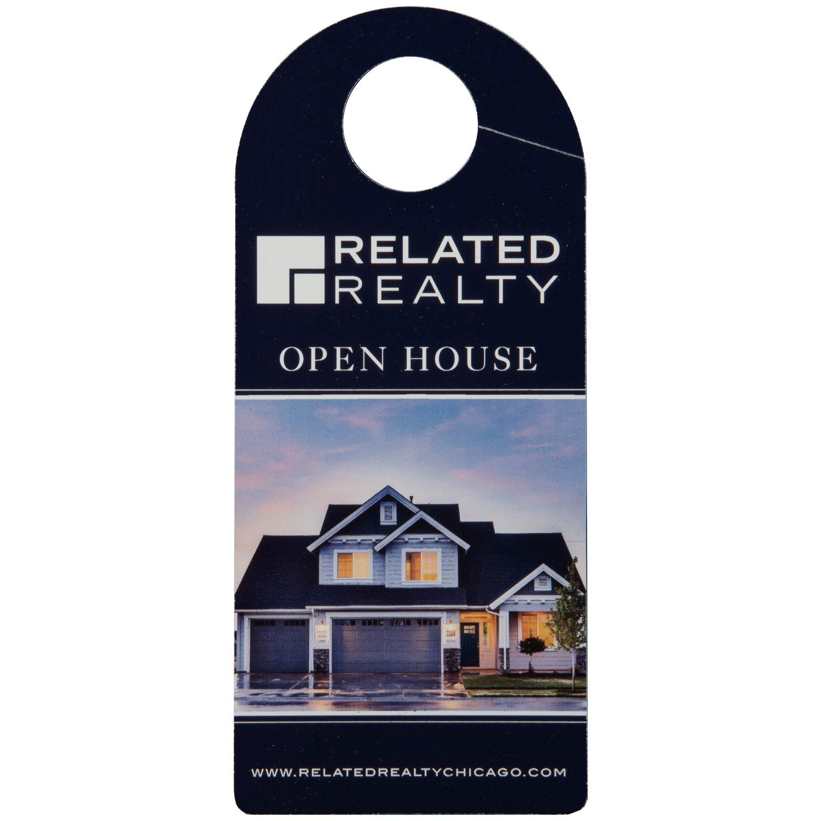 Hang Tag Card Stock 24 pt White (Stock Shape #) Digital Print 3