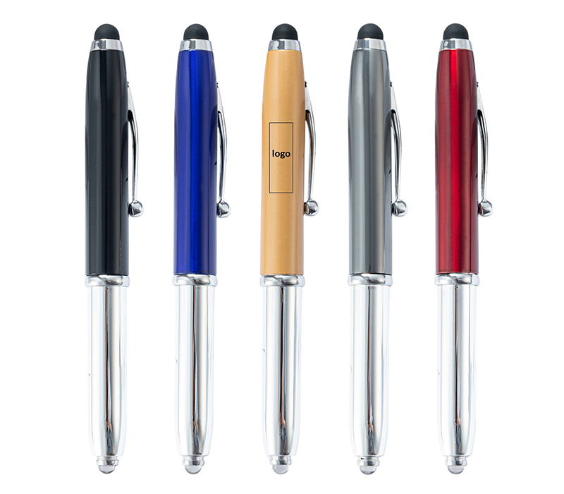 3-in-1 Multi-Tasker Stylus Pen with LED Light 2