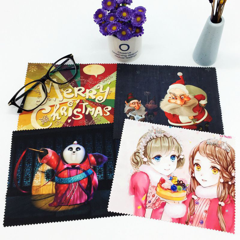 Sublimated Premium Quality Microfiber Cleaning Cloth for Eyeglasses 8