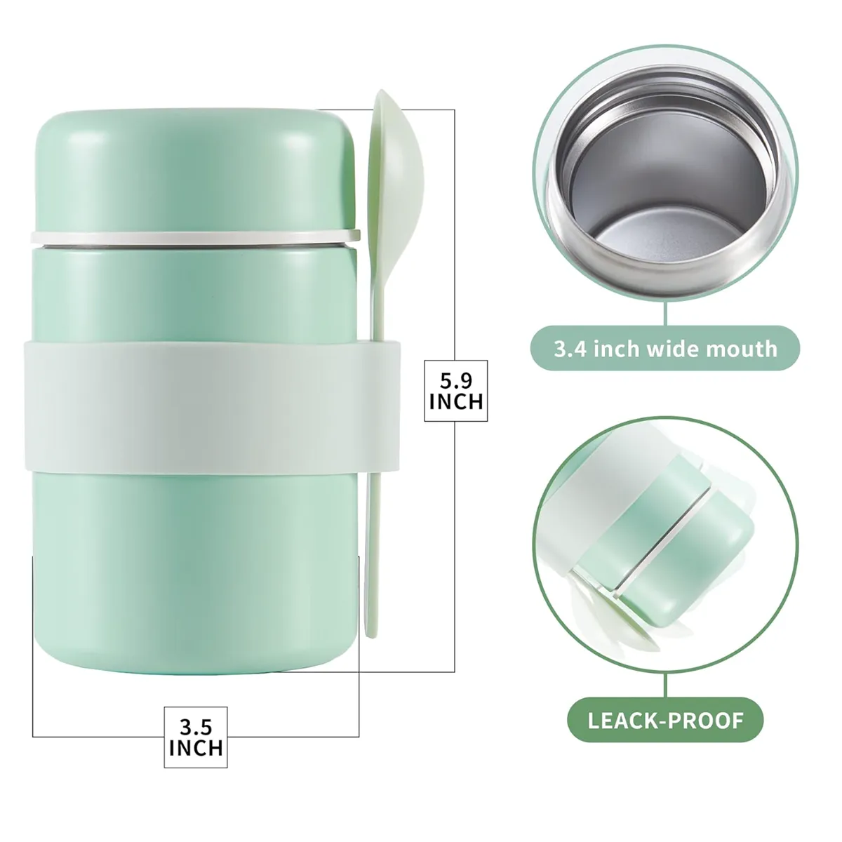 Stainless Steel Mini Soup Cup Food Vacuum Kettle Thermos Mug 3