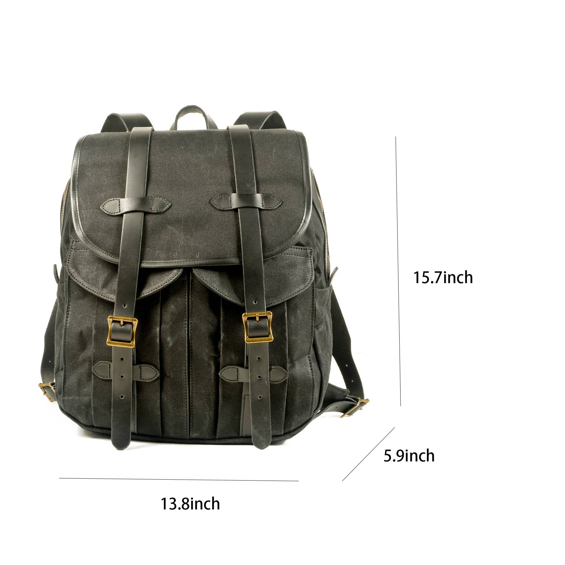 Hiking Backpack Oil Wax Canvas Men and Women 5