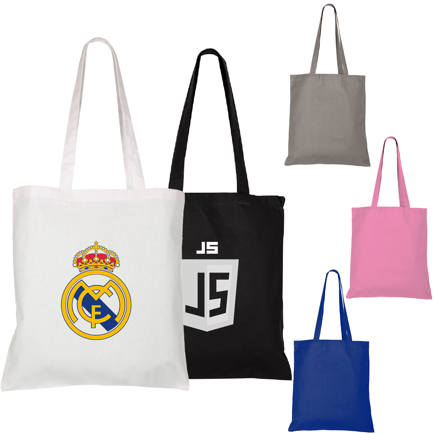 7 Oz. Multi Color Cotton Canvas Tote Bags (15" X 16"), custom tote bag with logo imprint 2